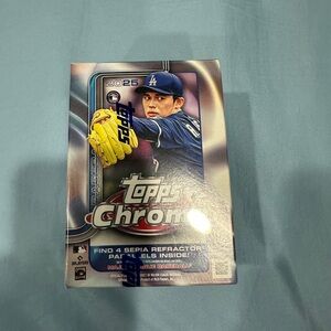 MLB 2025 Topps Chrome  Baseball (1) One Sealed Box